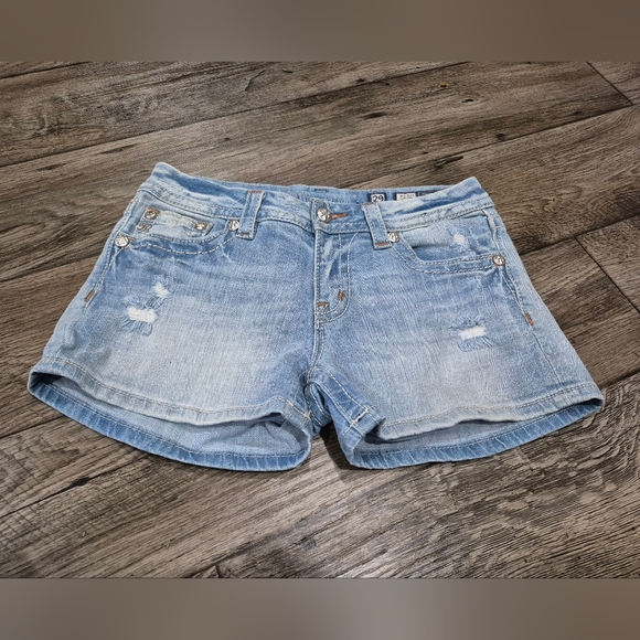 Miss Me Mid Rise Shorts (Size 29) Bling - Picture 1 of 6